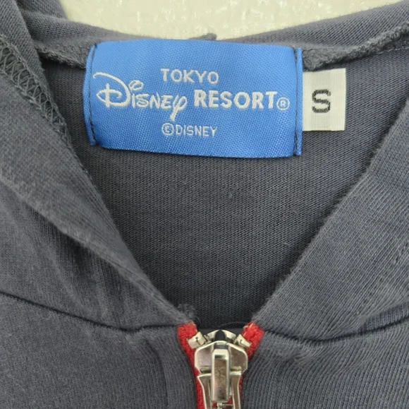 DisneyResort TokyoWomen's Gray/Blue Sweater with Embroidered Detail FullZip Smal - Picture 7 of 8